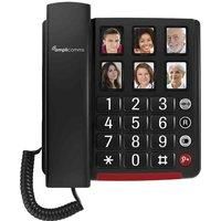 Amplicomms BigTel 40 + Corded Big Button Phone - Elderly - Loud Amplified