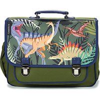 CARAMEL & CIE  CARTABLE 38 CM JURASSIC  boys's Briefcase in Kaki