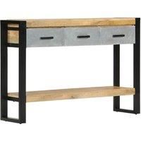 Console Table 110x30x76 cm Solid Rough Wood Mango