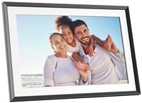 AGFA PHOTO - Realiview 10" 32 GB HD Digital Wi-Fi Photo Frame, Touchscreen, Weather, Clock, Wall Mount, Remote Sharing, Multimedia Display, 1200x800 Resolution - APF1000 Wi-Fi - Black