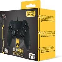 Lexip SteelPlay Slim Pack Wired Controller (Ebony Black) - PS4