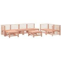 8 Piece Garden Lounge Set Solid Wood Douglas