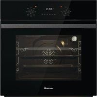 Hisense BI62220ABGUK - Built-in 61L Electric Single Oven with LED Display, Programmable Timer- Black - 530x595x595 mm (DxWxH) - A Rated, Extra Large