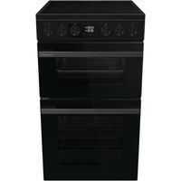 Hisense Hi6 Max HDCEC5C10B 50cm Electric Cooker with Ceramic Hob - Black - A Rated, Black