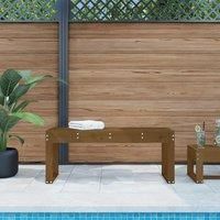 Garden Bench Honey Brown 110x38x45 cm Solid Wood Pine