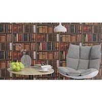 Designer, 3d Effect,  Bookcase, Library, Books, Shelves Wallpaper