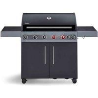 Enders Boston Black 6 Kr Turbo Gas BBQ (with FREE Rotisserie)