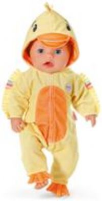 BABY born Night Onesie 835852 - Cosy Bedtime Fleece Onesie for Dolls up to 43cm - Suitable for Children from 3 Years Old