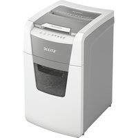 Leitz IQ Autofeed Office Cross Cut Paper Shredder P4, Automatic, 150 sheet, 44 Litre Bin Capacity, White, 80130000