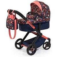 Cosatto Navy Floral Print Doll Pram