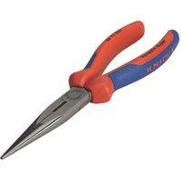 Knipex Snipe Nose Side Cutting Pliers (Stork Beak Pliers) black atramentized, with multi-component grips 200 mm (self-service card/blister) 26 12 200 SB