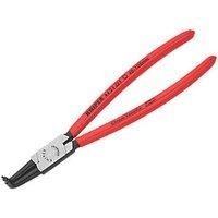 Knipex Circlip Pliers for internal circlips in bore holes black atramentized, plastic coated 215 mm (self-service card/blister) 44 21 J31 SB