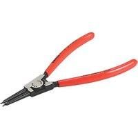 Knipex Circlip Pliers for external circlips on shafts black atramentized, plastic coated 180 mm (self-service card/blister) 46 11 A2 SB