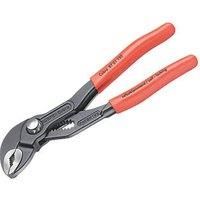 Knipex Cobra® High-Tech Water Pump Pliers grey atramentized, with non-slip plastic coating 150 mm (self-service card/blister) 87 01 150 SB