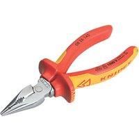 Knipex Needle-Nose Combination Pliers chrome-plated, insulated with multi-component grips, VDE-tested 145 mm (self-service card/blister) 08 26 145 SB