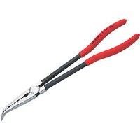 Knipex Long Reach Needle Nose Pliers with transverse profiles black atramentized, plastic coated 280 mm (self-service card/blister) 28 81 280 SB