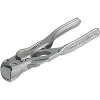 Knipex Pliers Wrench XS pliers and a wrench in a single tool chrome-plated, embossed, rough surface 100 mm 86 04 100 BK