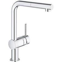 GROHE MINTA 31861000 PULL-OUT SPRAY MONO MIXER CHROME (708VY)