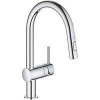 Grohe Minta Chrome-Plated Kitchen Pull-Out Mono Mixer Tap