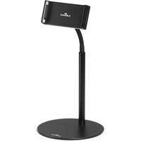 Durable Tablet Holder Table Twist with Gooseneck - for Tablets and Mobiles 4.7-13" - 360 Degree Rotation - Perfect for Tablets, iPads, Mobile Phones - Black