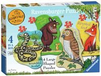 Ravensburger The Gruffalo 4 Large Shaped Jigsaw Puzzles (10, 12, 14, 16 Pieces) for Kids age 3 years Up