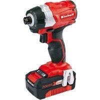 Einhell Power X-Change Cordless Brushless Impact Driver, 4.0Ah Battery, 18 Volts