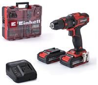 Einhell Power X-Change TE-CD 18/40 +64 Cordless Combi Drill 2 x 2.0Ah Batteries with 64 Piece Accessory Kit