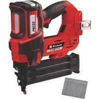 Einhell Power X-Change Cordless Nail Gun - 18V Single and Serial Shot Electric Nailer, 60 Shots/Min, Depth Adjustment - TE-CN 18 Li Solo Nail Gun with 500 Nails (Battery Not Included)