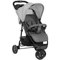 Hauck Citi Neo 3 Wheel Pushchair up to 25 kg with Lying Position from Birth, One-Hand Fold, Compact Folding, Lightweight Only 7.5 kg, with Cup Holder - Grey