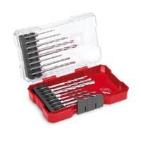 Original Einhell M-Case 16-Piece Drill bit Set (Wood Drill bits, Stone Drill bits and Metal Drill bits with E 6.3 Shank for Cordless Screwdrivers and Power Drills incl. Storage Box)