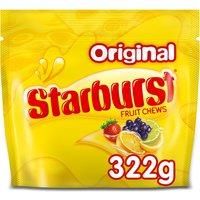 Starburst Vegan Chewy Sweets Fruit Flavoured Sharing Pouch Bag 322g