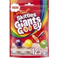 Skittles Giants Gooey Vegan Chewy Sweets Fruit Flavoured Pouch Bag 125g