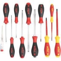 Wiha SoftFinish Mixed Screwdriver Set 11 Pieces (487KW)