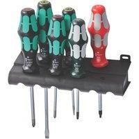 Wera 6 Piece Kraftform Plus 334/368/6 Screwdriver Set