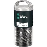 Wera 05072444001 4013288138491 DIY Pozidriv Bits 855/1Z PZ 100 pcs PZ2x25mm, Silver, PH2 / PZ2