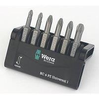 Wera 05056471001 Mini-Check Set Torsion Extra tough 50 mm Direct Drive Pozidriv, 6pc