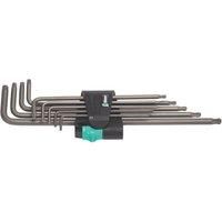 Wera 967 TX XL TORX® BlackLaser Long L-key set, TX 8-40, 9pc, 05024460001