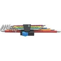 Wera 3967/9 TX SXL Multicolour holding function Stainless TORX® L-key set, TX8-TX40, 9pc, 05022689001