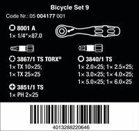 Wera 05004177001 9 Bicycle Tool, 10-Piece Set