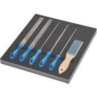 Wera 05150183001 9783 Foam Insert Pferd File Set 1, 6 Pieces, Blue