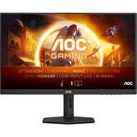 AOC Gaming Q27G4X- 27 Inch QHD Monitor, 180Hz, IPS, 1ms GtG, FreeSync, Gsync compatible, Speakers, HDR4000, Game Modes, Height Adjust (19820 x 1080 HDMI 2.0 / DisplayPort 1.4)