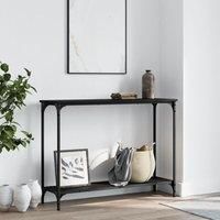 Console Table Black 101x30.5x75 cm Engineered Wood