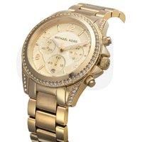 Michael Kors Ladies Blair Gold Chronograph Watch - MK5166