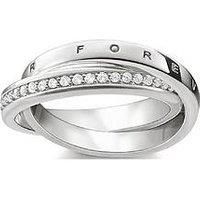 Thomas Sabo Women's 925 Sterling Silver Glam and Soul Together Forever Ring - Size M1/2 TR2099-051-14-52