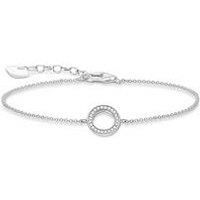 Thomas Sabo Women Silver Charm Bracelet - A1652-051-14-L19v