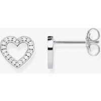 Thomas Sabo Women's 925 Sterling Silver Glam and Soul Heart Large Ear Studs H1945-051-14