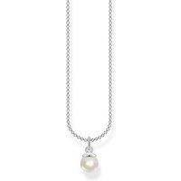 Thomas Sabo 925 Sterling Silver Pearl Necklace of Length 38-45cm