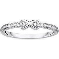 Thomas Sabo Women Ring infinity with white stones silver 925 Sterling Silver TR2322-051-14