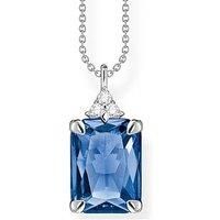 Thomas Sabo Women Necklace Blue Stone Silver 925 Sterling Silver KE2089-166-1