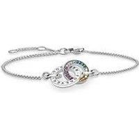 Sterling Silver Together Forever Colourful Stones Bracelet A1551-318-7